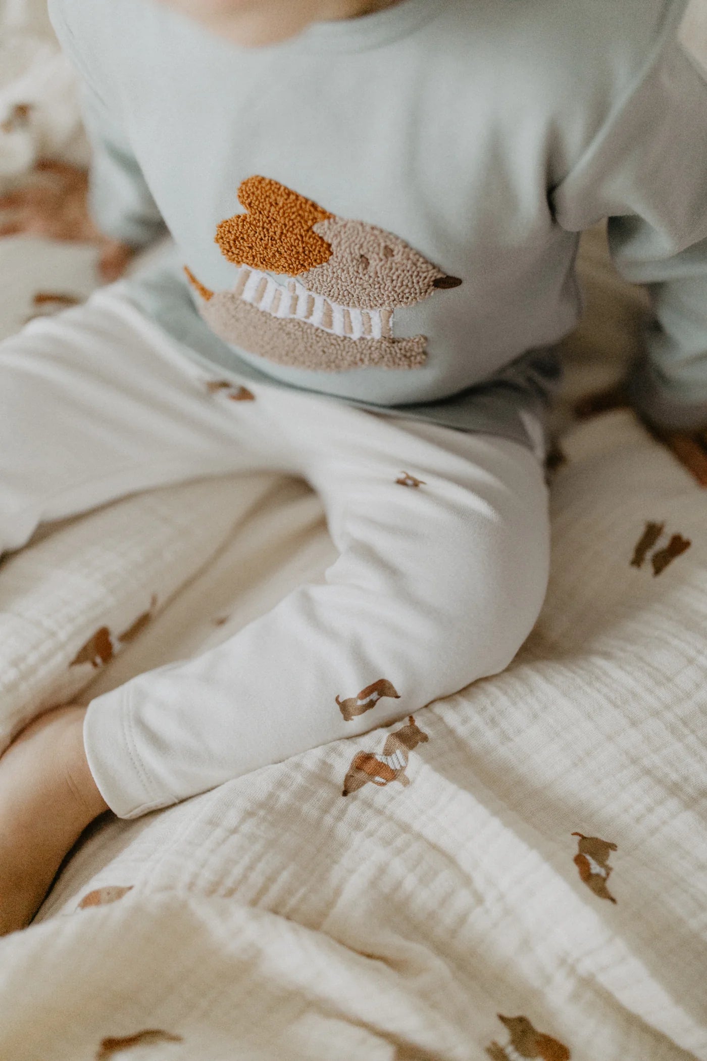 Leevje -  Kinder Pyjamaset Hund Baumwolle (bio)