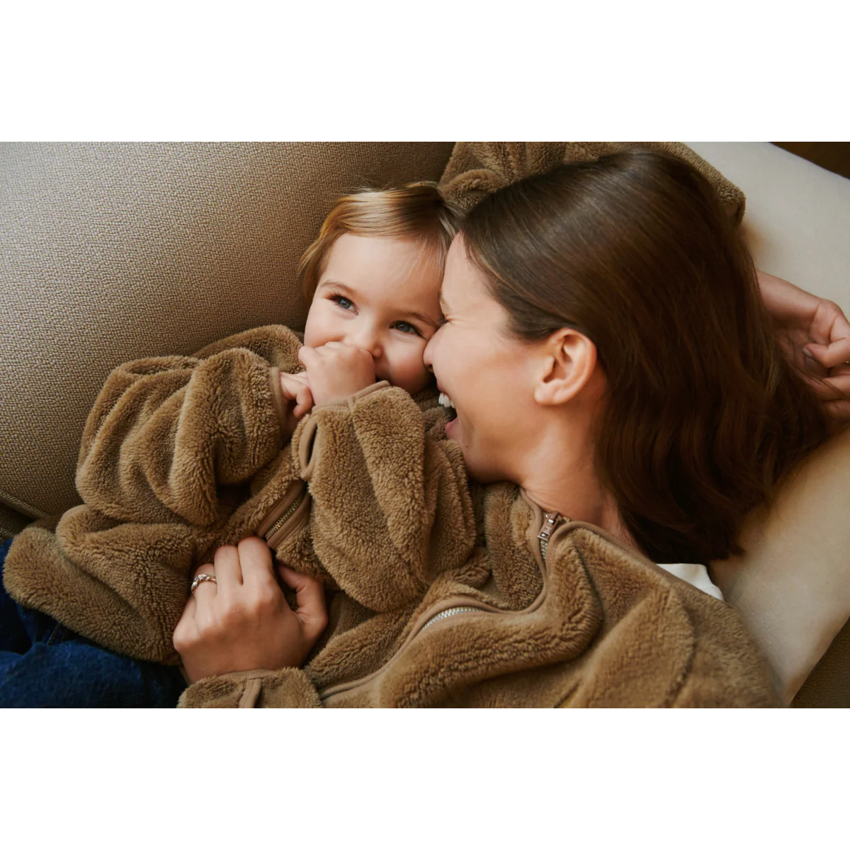 Liewood - Fleecejacke Calina braun MINI &amp; ME, recyceltes Polyester