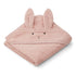Liewood - Baby Kapuzenhandtuch Hase rosa aus Biobaumwolle