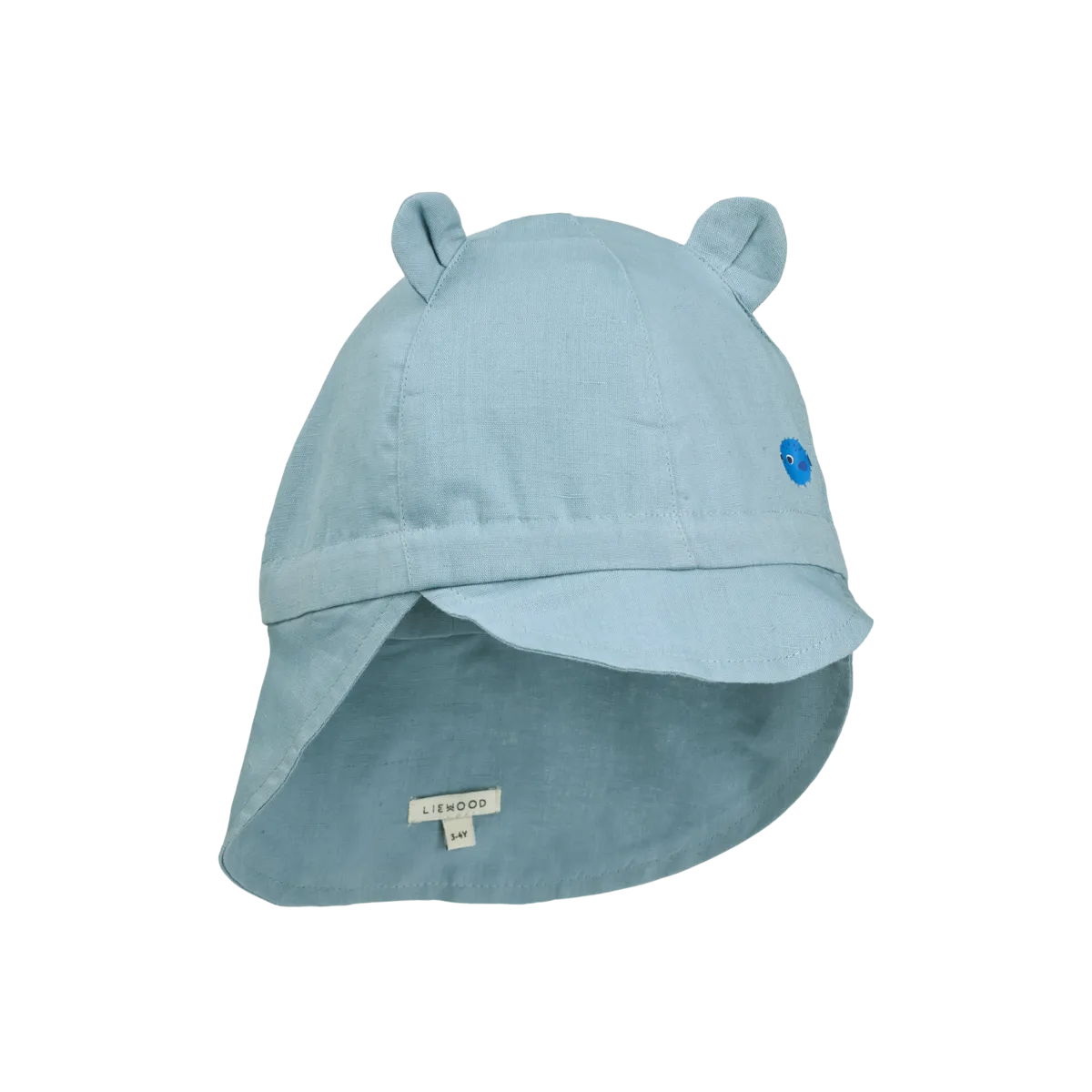 Liewood - Sonnenkappe Gorm Biobaumwolle blau
