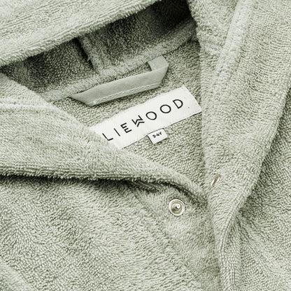 Liewood - Bademantel Bär aus Biobaumwolle mint
