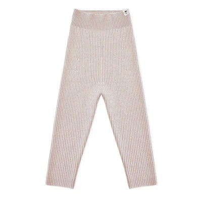 Lille Toni - Baby Leggings "Finn" rosa aus Merinowolle
