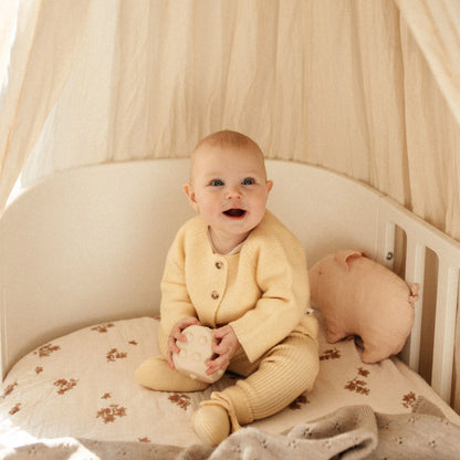 Baby Strickjacke "Emil" gelb