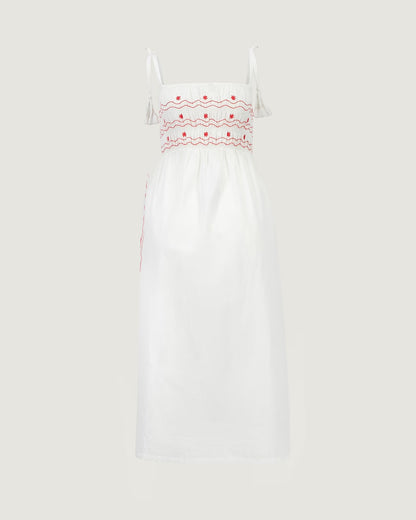 Maison Labiche Paris - Damen Kleid Stickerei Meerestiere
