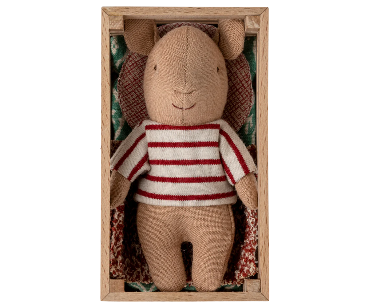 Maileg -  Stofftier Schwein in der Box Mädchen