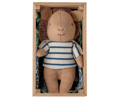 Maileg -  Stofftier Schwein in der Box Junge