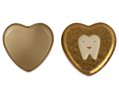 Maileg -  Zahnbox in Herzform gold