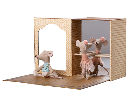 Maileg - Ballettmäuse im Tanzstudio, kleine Schwester, kleiner Bruder