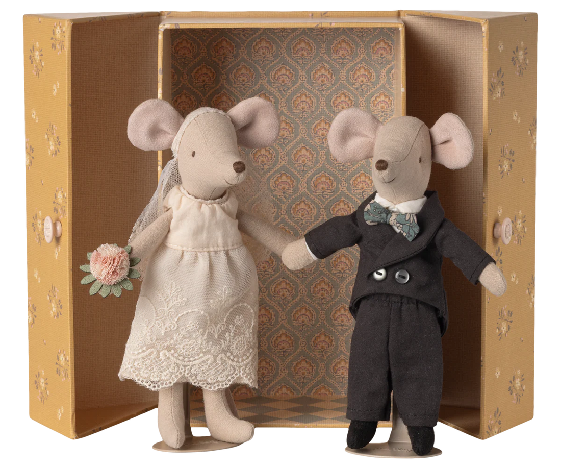 Maileg - Hochzeitsmäuse Paar in der Box, Mama & Papa
