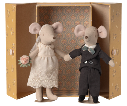 Maileg -  Hochzeitsmäuse Paar in der Box, Mama &amp; Papa