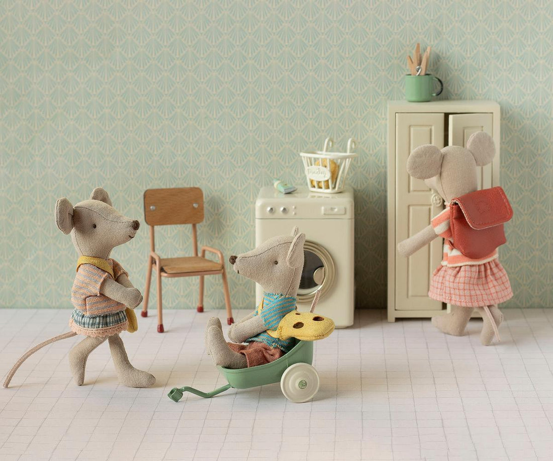 Maileg - kleine Schwester Maus mit Tasche