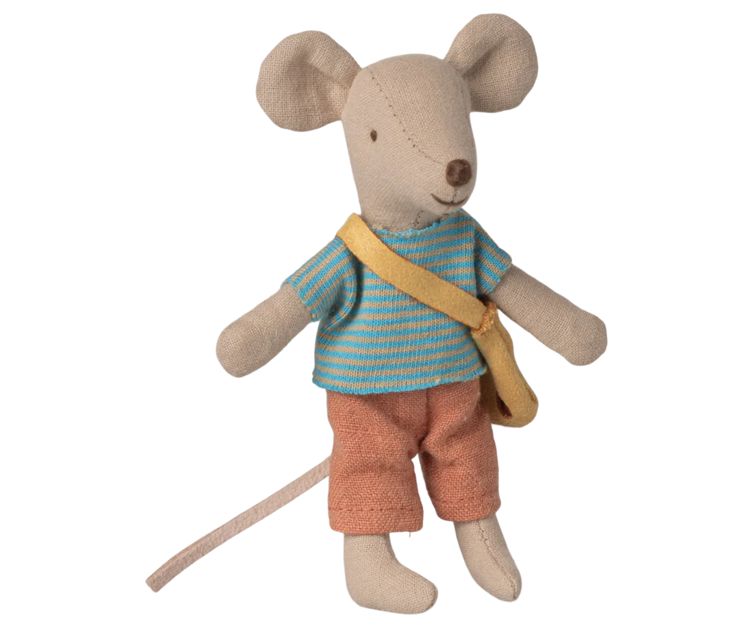 Maileg - kleiner Bruder Maus mit Tasche