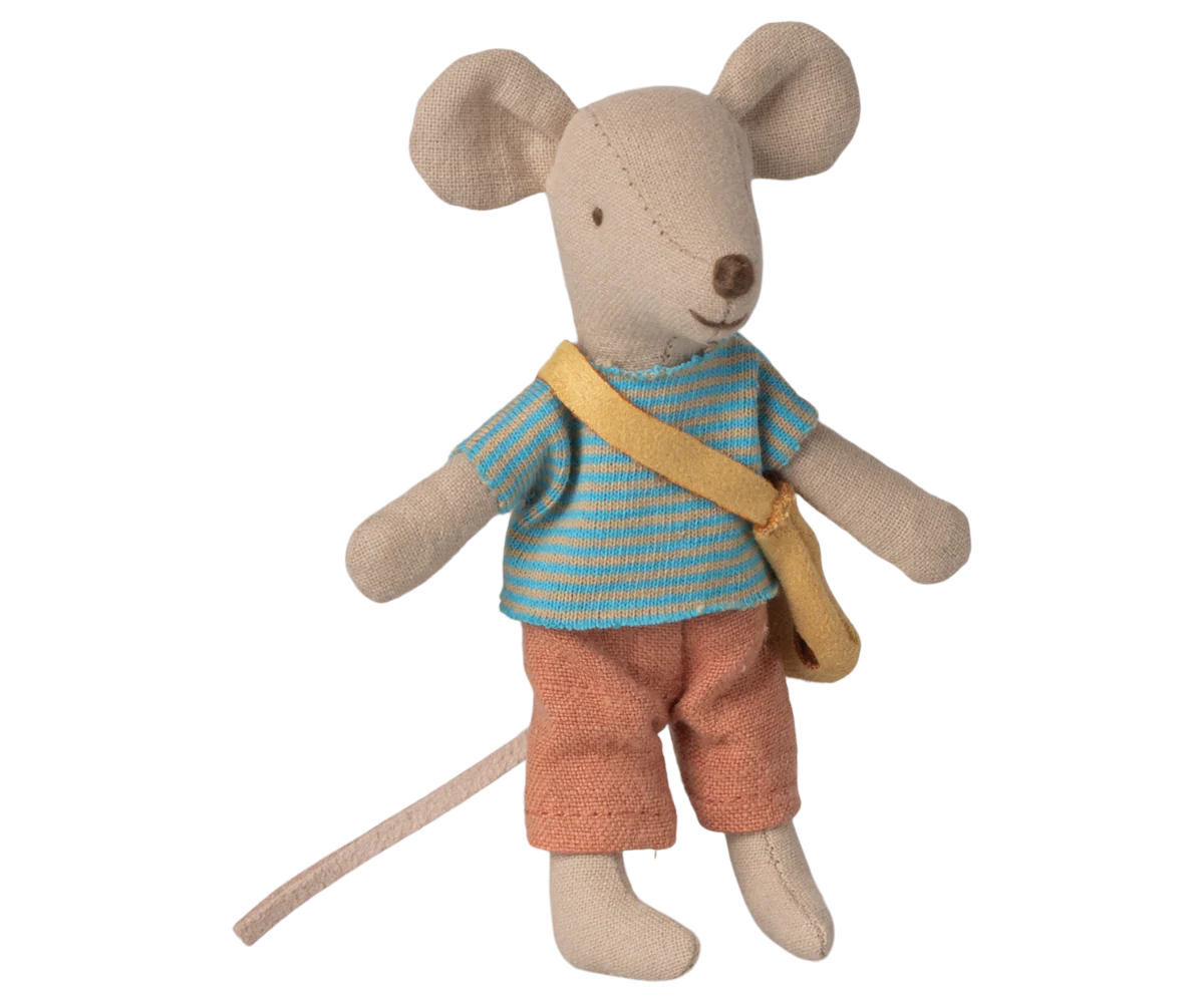 Maileg - kleiner Bruder Maus mit Tasche