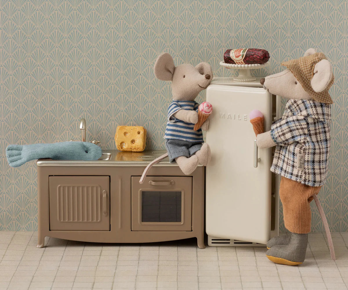 Maileg - Kühlschrank Maus creme