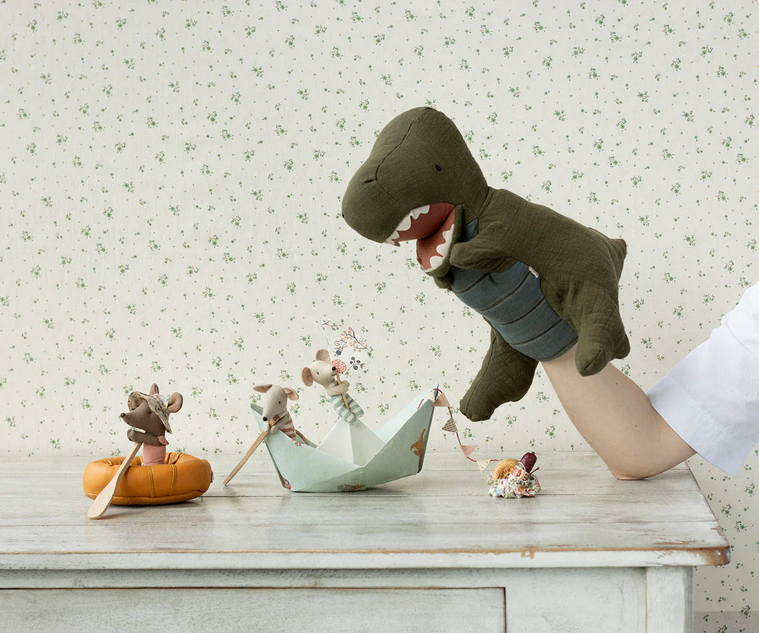 Maileg - Ganto-Rex Handpuppe grün