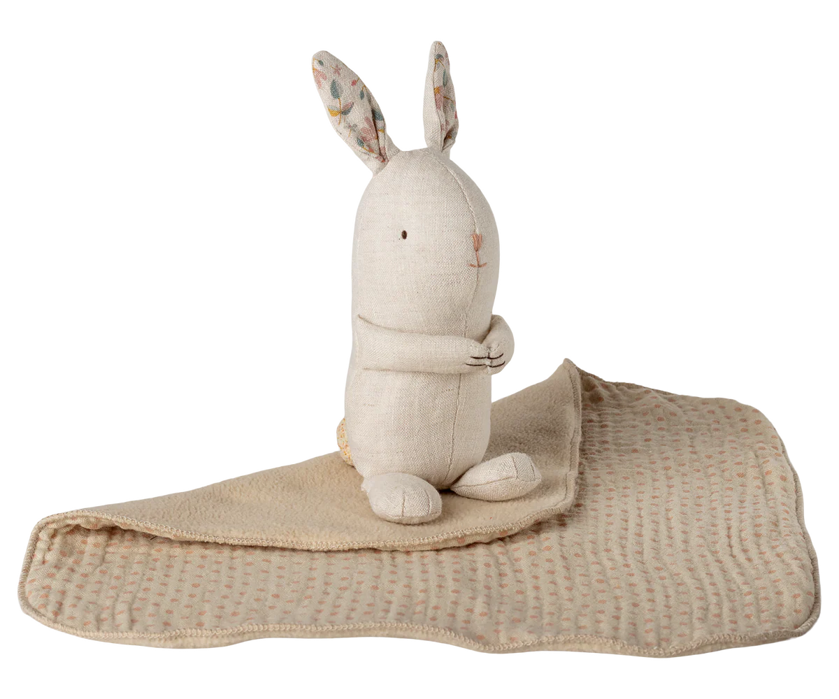 Maileg - Mini Hase natur mit Schmusetuch