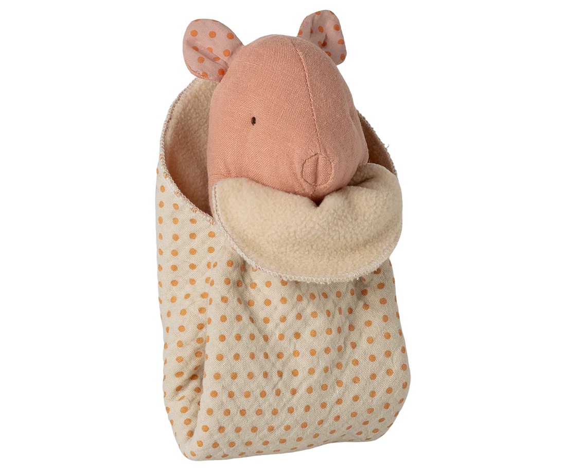 Maileg - Mini Schwein rosa mit Schmusetuch