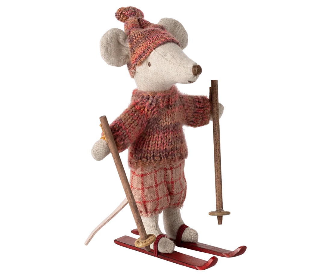 Maileg - Wintermaus mit Skiset Große Schwester