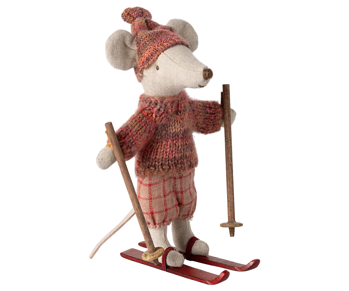 Maileg - Wintermaus mit Skiset Große Schwester