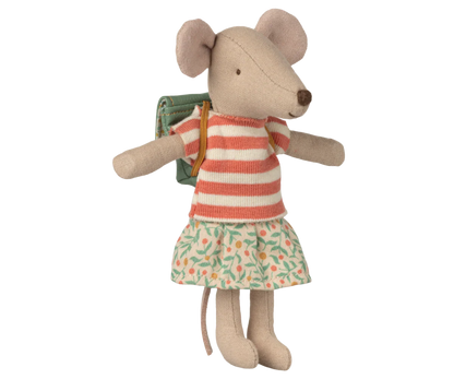 Maileg - Kleidung und Tasche, Große Schwester Maus grün