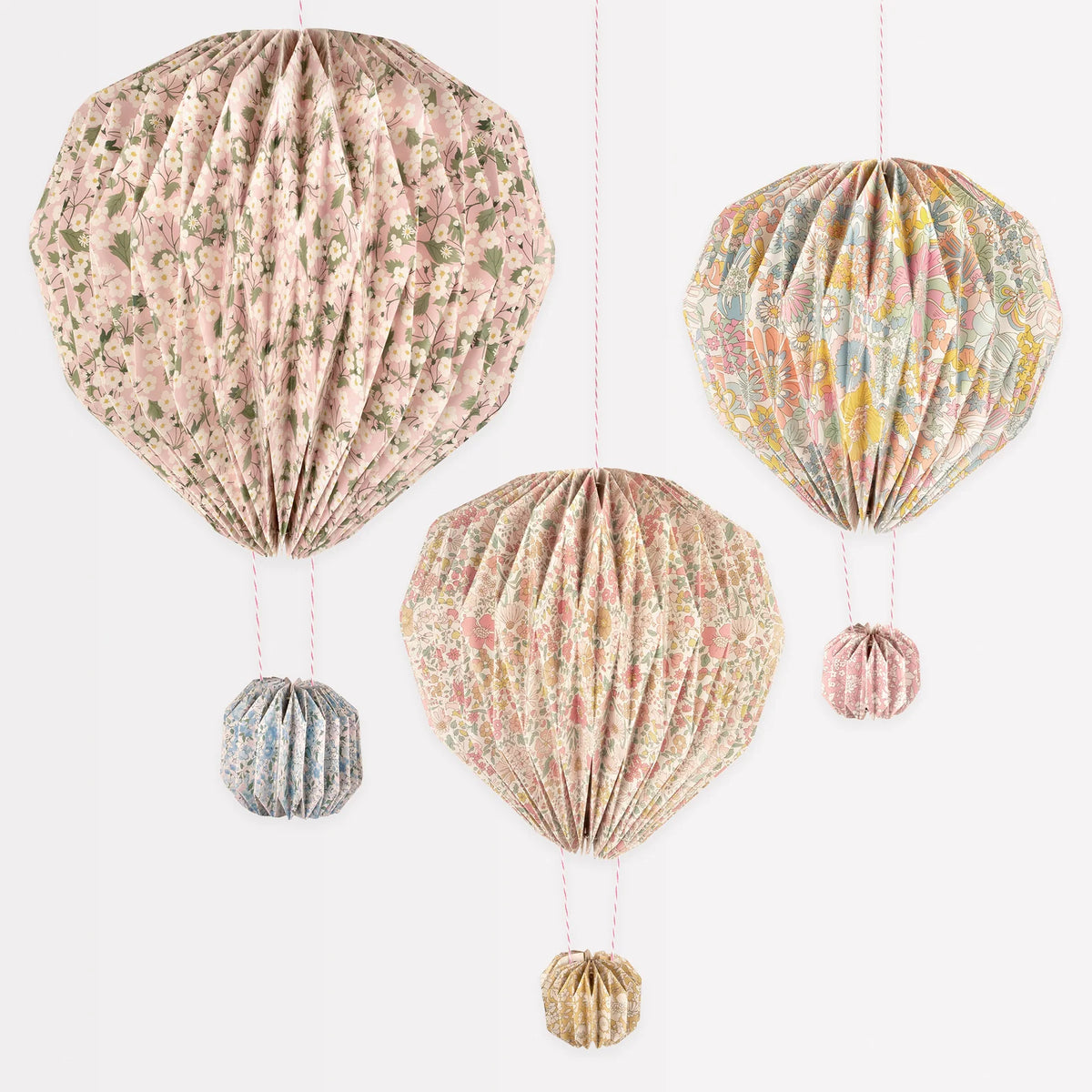 Meri Meri x Liberty Origami Luftballon Dekoration 3er-Set