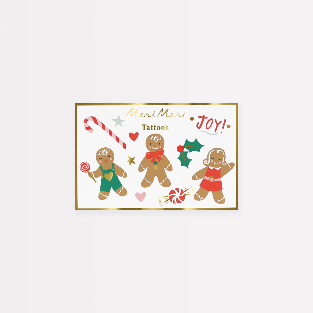 Meri Meri - Kinder Tattoos Lebkuchenmann