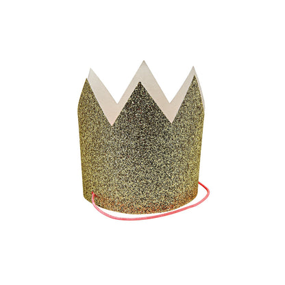 Meri Meri - goldene Glitzerkronen