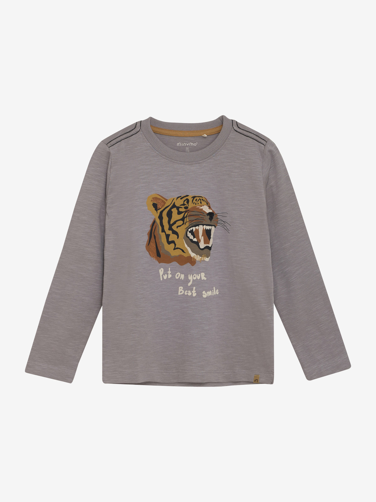 Minymo-langarm-tiger-grau-kinder