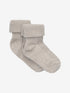 Minymo - 2er-Pack Socken gerippt Beige