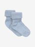 Minymo - 2er-Pack Socken gerippt Blau
