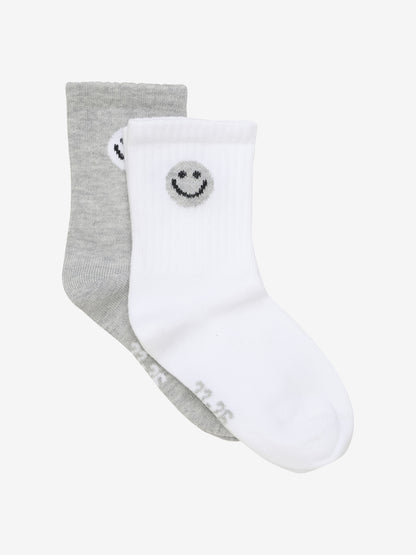 Minymo - 2er-Pack Tennis Socken Smiley