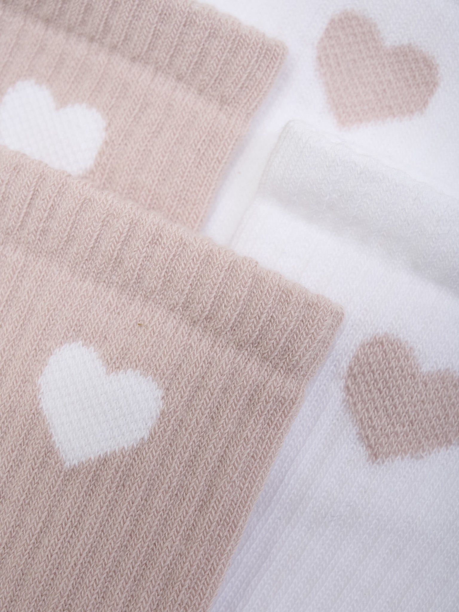 Minymo - 2er-Pack Tennis Socken Herz