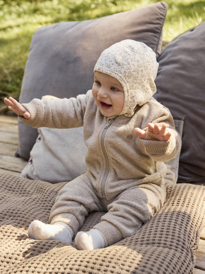 Minymo - Baby Fleecejacke braun Für Jungen und Mädchen