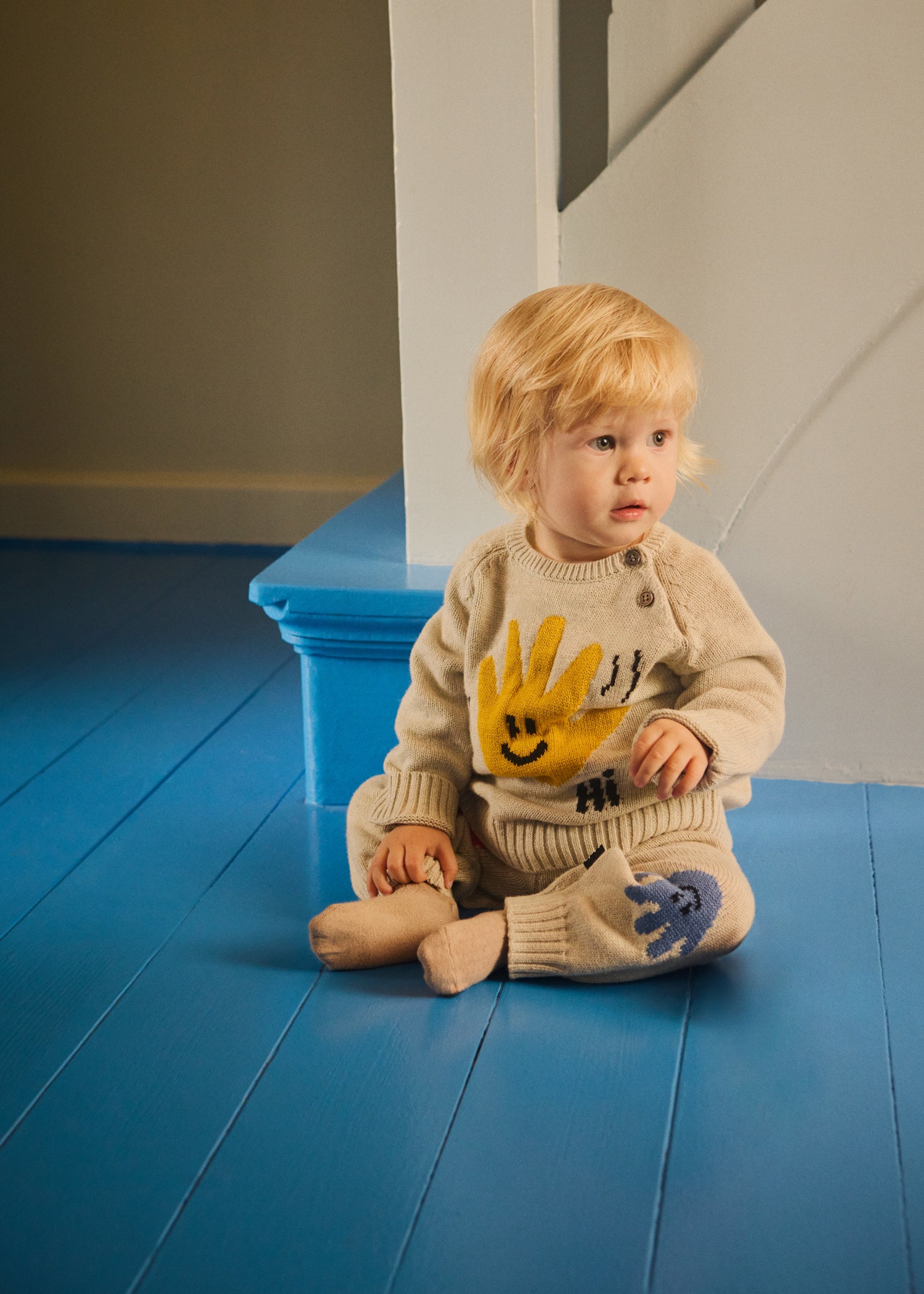 Molo - Oberteil für Babys „Happy Hands“ - Strickpullover