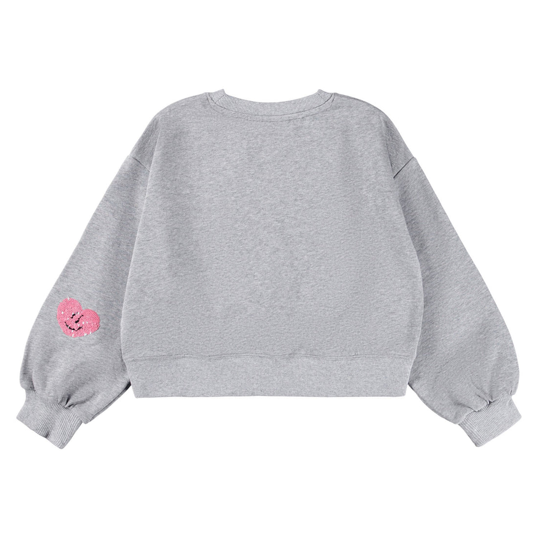 Molo - Sweatshirt für Mädchen mit Herzstickerei ohne Kapuze