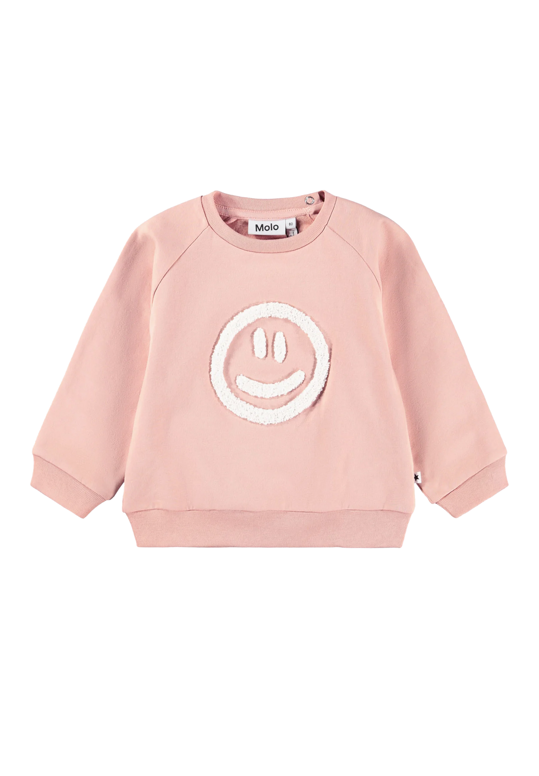 Molo - Baby Sweater Smiley rosa