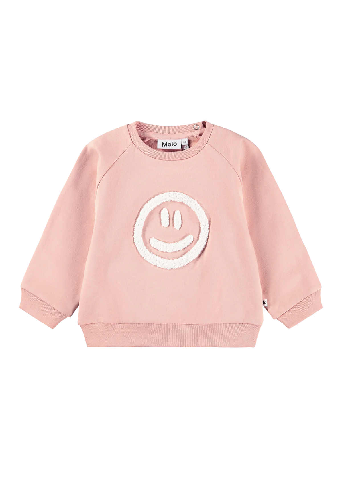 Molo - Baby Sweater Smiley rosa