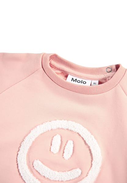 Molo - Baby Sweater Smiley rosa