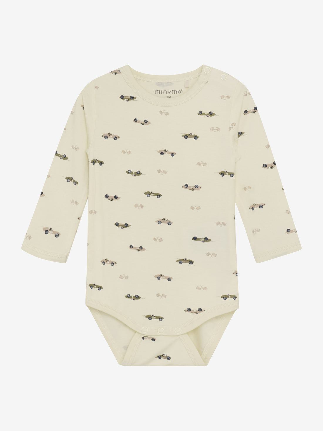 Minymo - Babybody langarm Rennautos