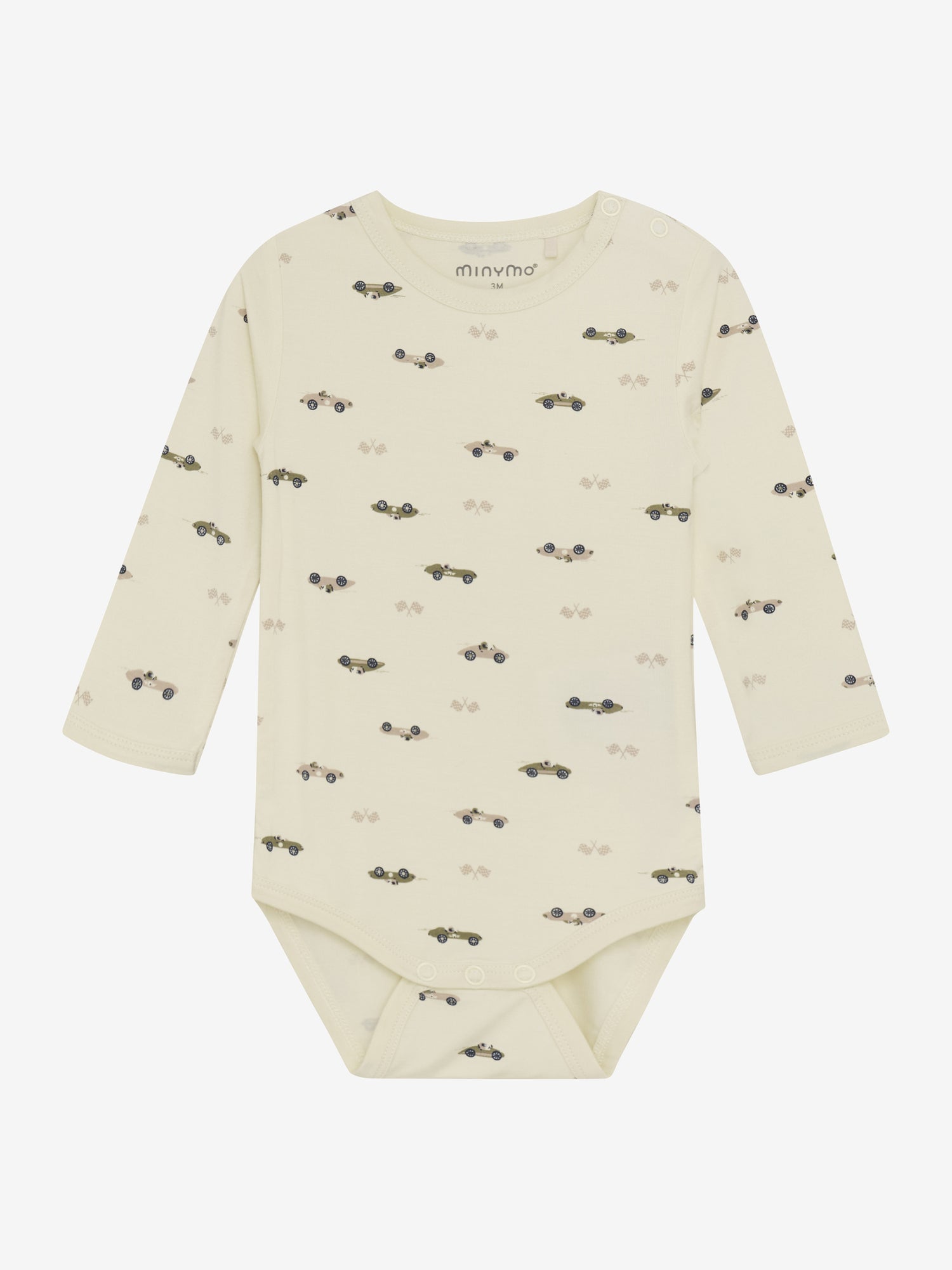 Minymo - Babybody langarm Rennautos