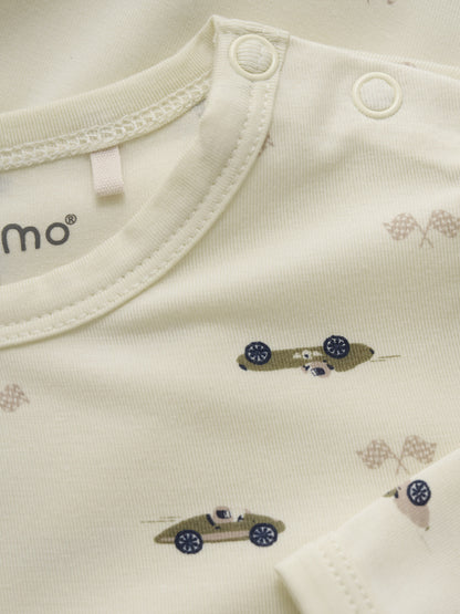 Minymo - Babybody langarm Rennautos