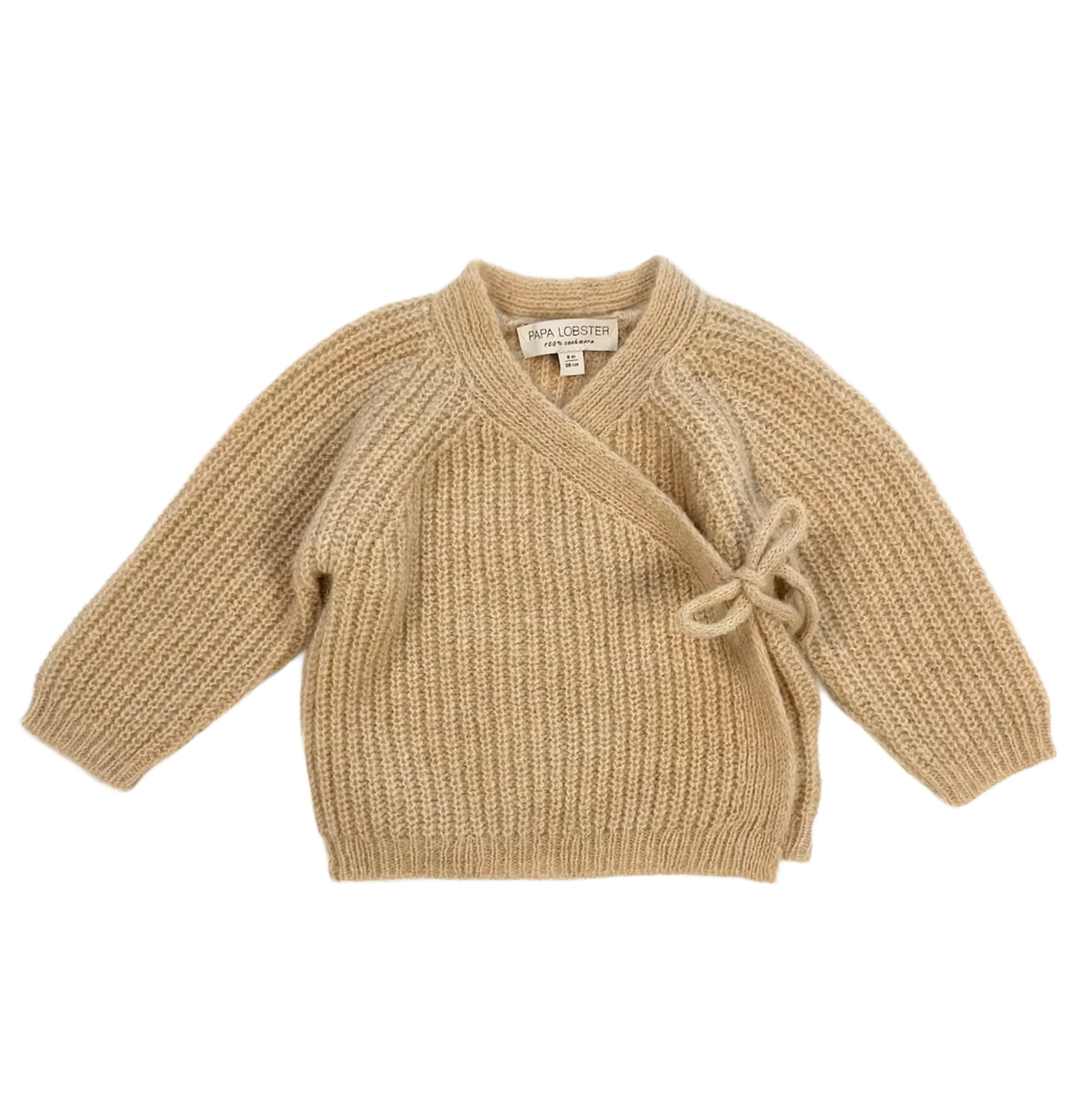 Papa Lobster - Baby Cardigan Kaschmir COSI beige