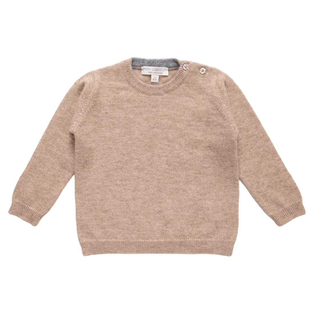 Papa Lobster - Baby Jumper BOB beige/grau