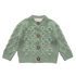 Papa Lobster - Baby Cashmere Cardigan CHARLOTTE Salbei