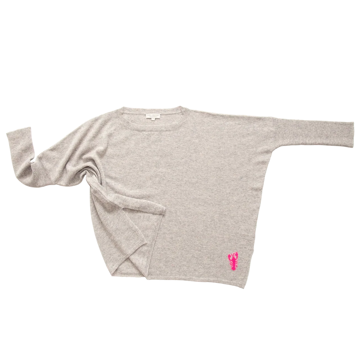 Papa Lobster - Damen Pullover Kaschmir JOHA grau