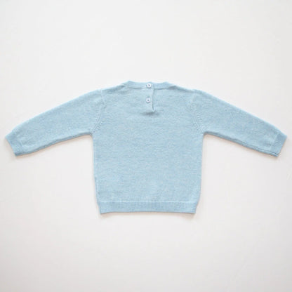 Papa Lobster - Baby Cashmere Pullover ROCKET Hellblau