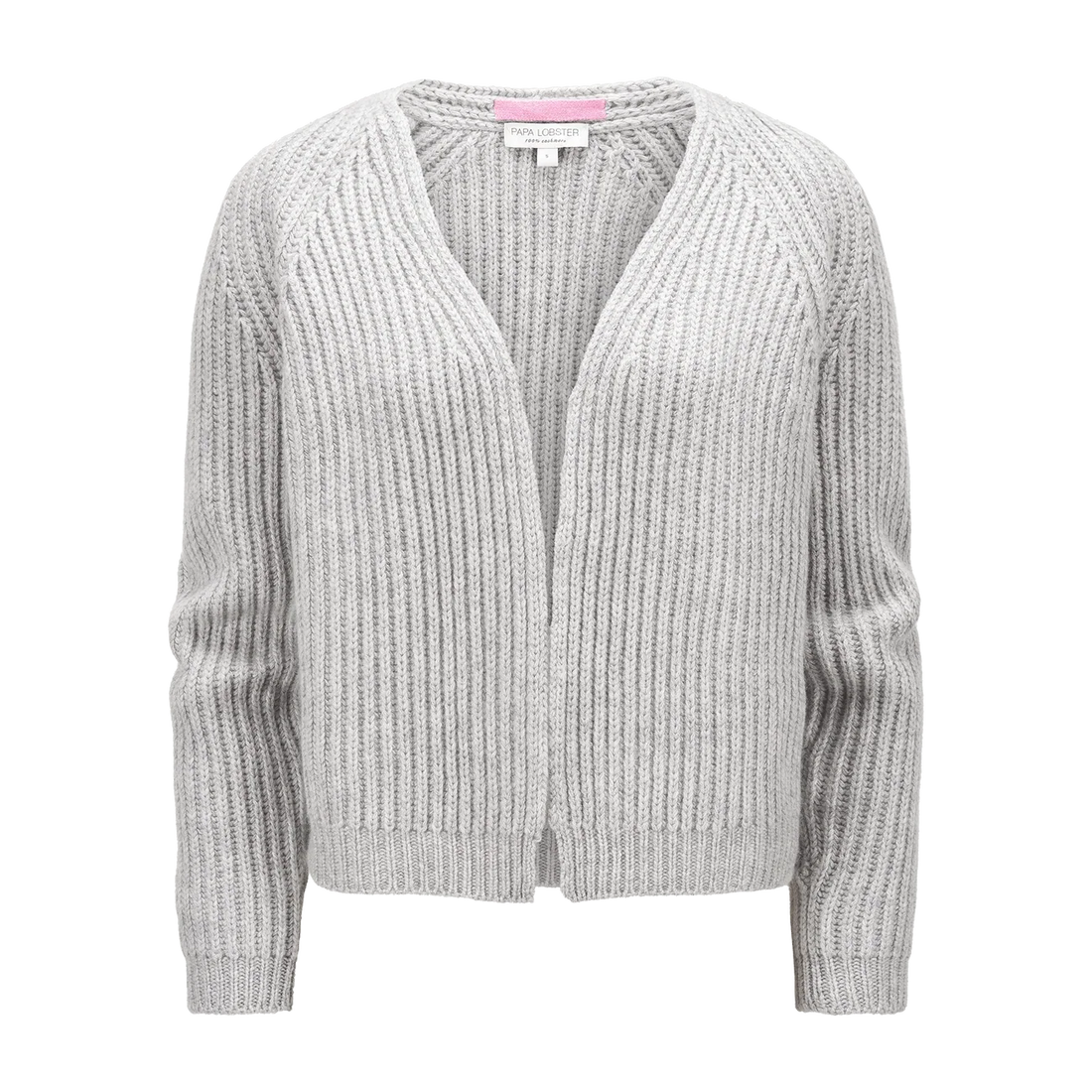 Papa Lobster - Damen Cardigan Kaschmir LOLA grau