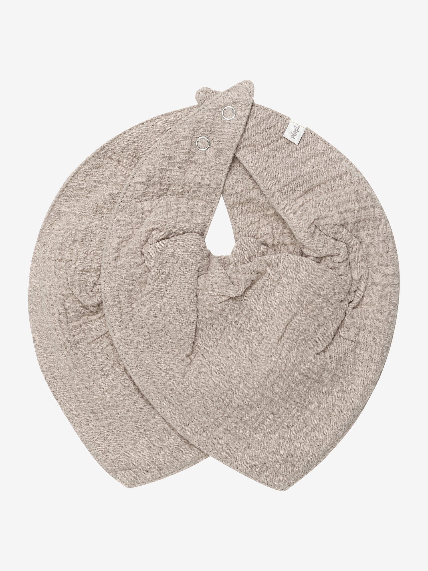 Pippi - Baby Dreieckstuch 2er-Set Musselin Beige
