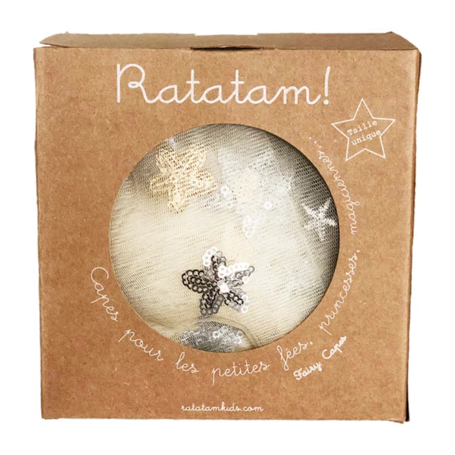 Ratatam - Kinder Umhang Glitzer mit Sternen