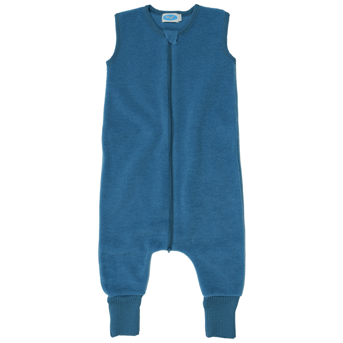 Reiff - Schlafsack mit Füßen ohne Arm Wollfleece blau
